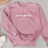 Meilleur papa - Sweat personnalisé pour papa et papy avec prénoms