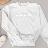Meilleur papa - Sweat personnalisé pour papa et papy avec prénoms