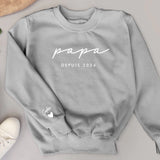 Meilleur papa - Sweat personnalisé pour papa et papy avec prénoms