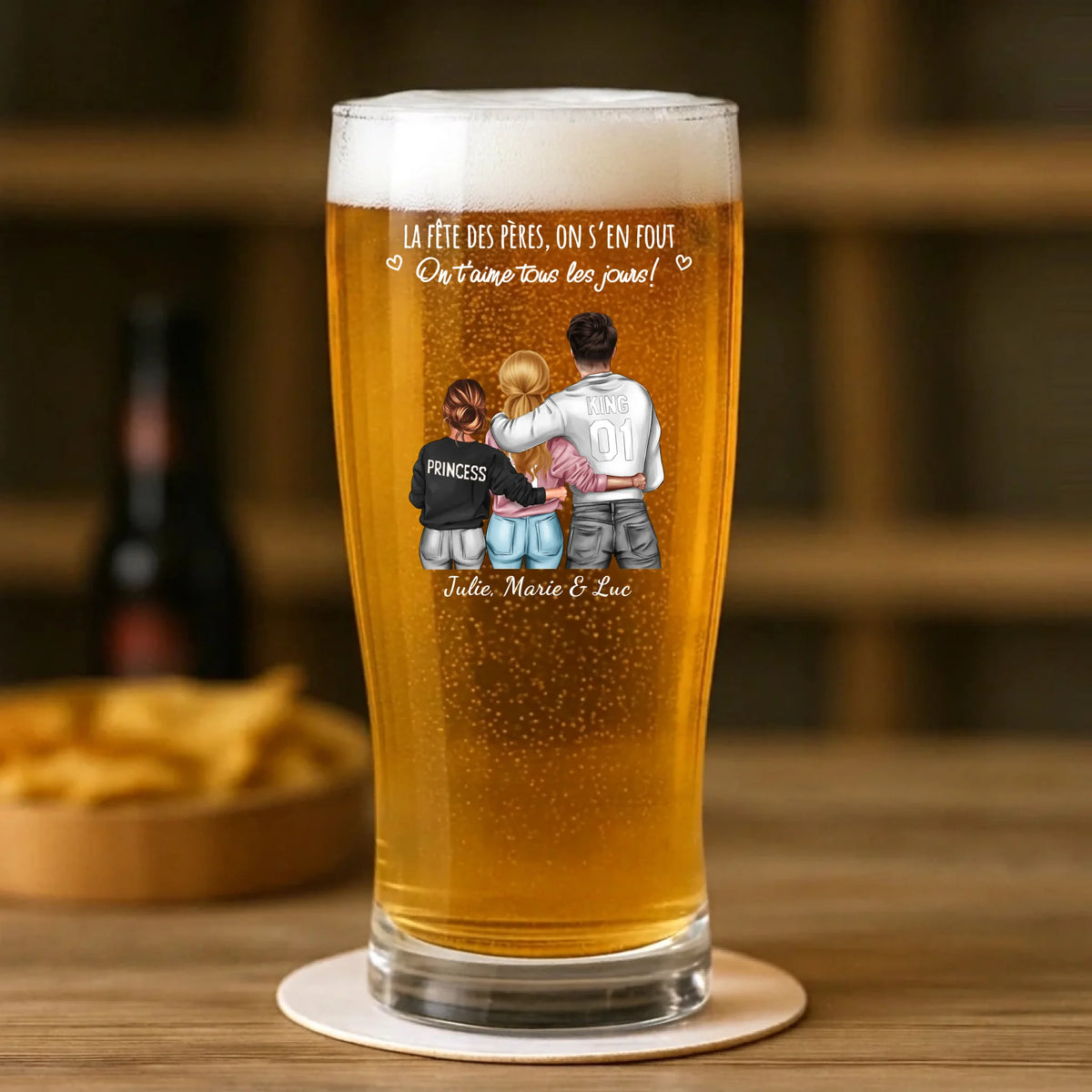 Personalisiertes Geschenk - Pilsglas 400ml - mit persönlichem Aufdruck