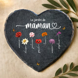 Cadeau personnalisé : cœur en ardoise avec impression résistante aux UV et aux intempéries – souvenir émouvant signé Love & Faith Cœur en ardoise avec gravure personnalisée – idée cadeau personnalisé durable et résistante aux intempéries de Love & Faith