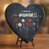 Cadeau personnalisé : cœur en ardoise avec impression résistante aux UV et aux intempéries – souvenir émouvant signé Love & Faith Cœur en ardoise avec gravure personnalisée – idée cadeau personnalisé durable et résistante aux intempéries de Love & Faith