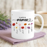 Cadeau personnalisé - mug blanc avec message et prénoms imprimés – idée cadeau unique de Love & Faith