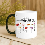 Cadeau personnalisé - mug magique avec changement de couleur thermique et prénom imprimé – idée cadeau originale de Love & Faith