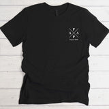 T-shirt noir personnalisable avec ton design – fabriqué par Love & Faith