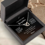 Chaîne couple personnalisée argent Sterling S925 avec zirconia, fermoir mousqueton et boîte cadeau – Motiv 11