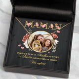Chaîne personnalisée maman Parents-Chaîne argent Sterling S925 avec zirconia, écrin cadeau et gravure de prénoms – Motiv 4