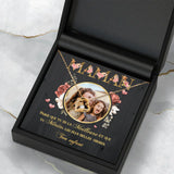 Chaîne personnalisée maman Parents-Chaîne argent Sterling S925 avec zirconia, écrin cadeau et gravure de prénoms – Motiv 6