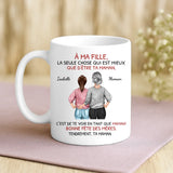 Cadeau personnalisé - mug blanc avec message et prénoms imprimés – idée cadeau unique de Love & Faith