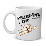 Meilleur Papa Ever - Tasse personnalisée pour papa
