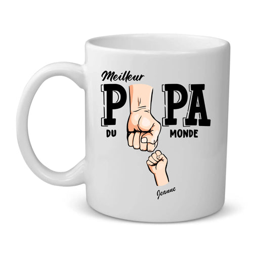 Tasse personnalisable Meilleur papa du monde avec impression sublimation nette, résistante lave-vaisselle et – Motiv 2