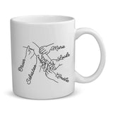Tasse personnalisée Pour toujours Parents avec prénoms gravés, résistante lave-vaisselle – Motiv 3
