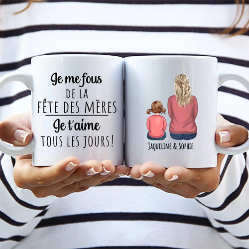 Tasse personnalisée Meilleure Mamie avec prénoms, impression sublimation de qualité