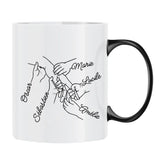Tasse personnalisée Pour toujours Parents avec prénoms gravés, résistante lave-vaisselle – Motiv 9