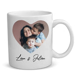 Tasse personnalisée Famille La maison du cœur avec prénoms et design sublimé – Motiv 3
