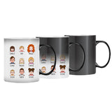 Tasse personnalisée Grands-parents Mamie Chérie avec prénoms gravés, sublimation – Motiv 7
