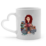 Tasse personnalisée La dévoreuse de livres design Amis, impression sublimation haute qualité – Motiv 5