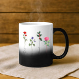 Cadeau personnalisé - mug magique avec changement de couleur thermique et prénom imprimé – idée cadeau originale de Love & Faith