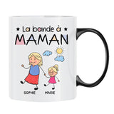 Tasse personnalisée La Bande à Mamie pour Mamie et Maman, designs personnalisables avec prénoms – Motiv 3