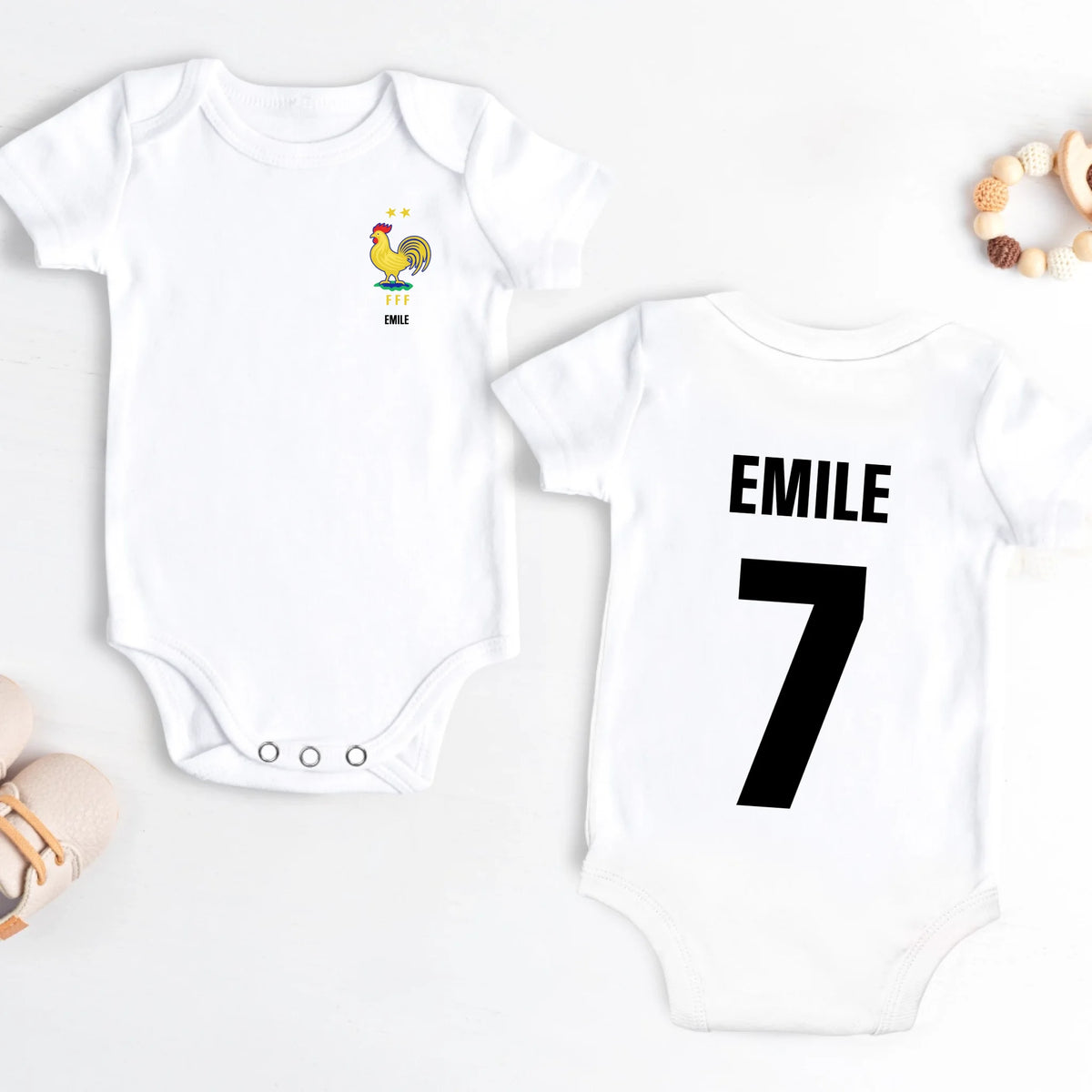Body bébé personnalisé Fièvre du football, cadeau de naissance idéal pour petit fan