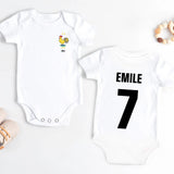 Body bébé personnalisé Fièvre du football, cadeau de naissance idéal pour petit fan