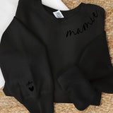 Sweat personnalisé Mamie Famille avec prénoms customisables, matière premium douce – Motiv 6