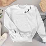 Sweat personnalisé Mamie Famille avec prénoms customisables, matière premium douce – Motiv 14