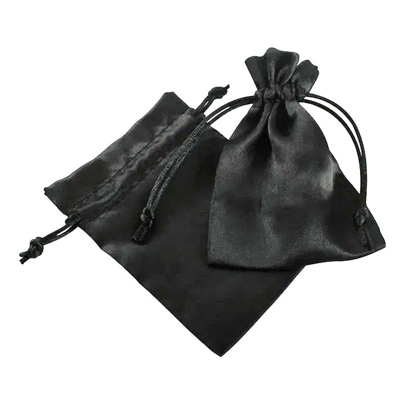 Sac cadeau en satin noir